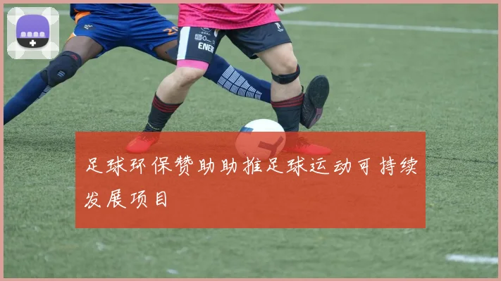 足球环保赞助助推足球运动可持续发展项目